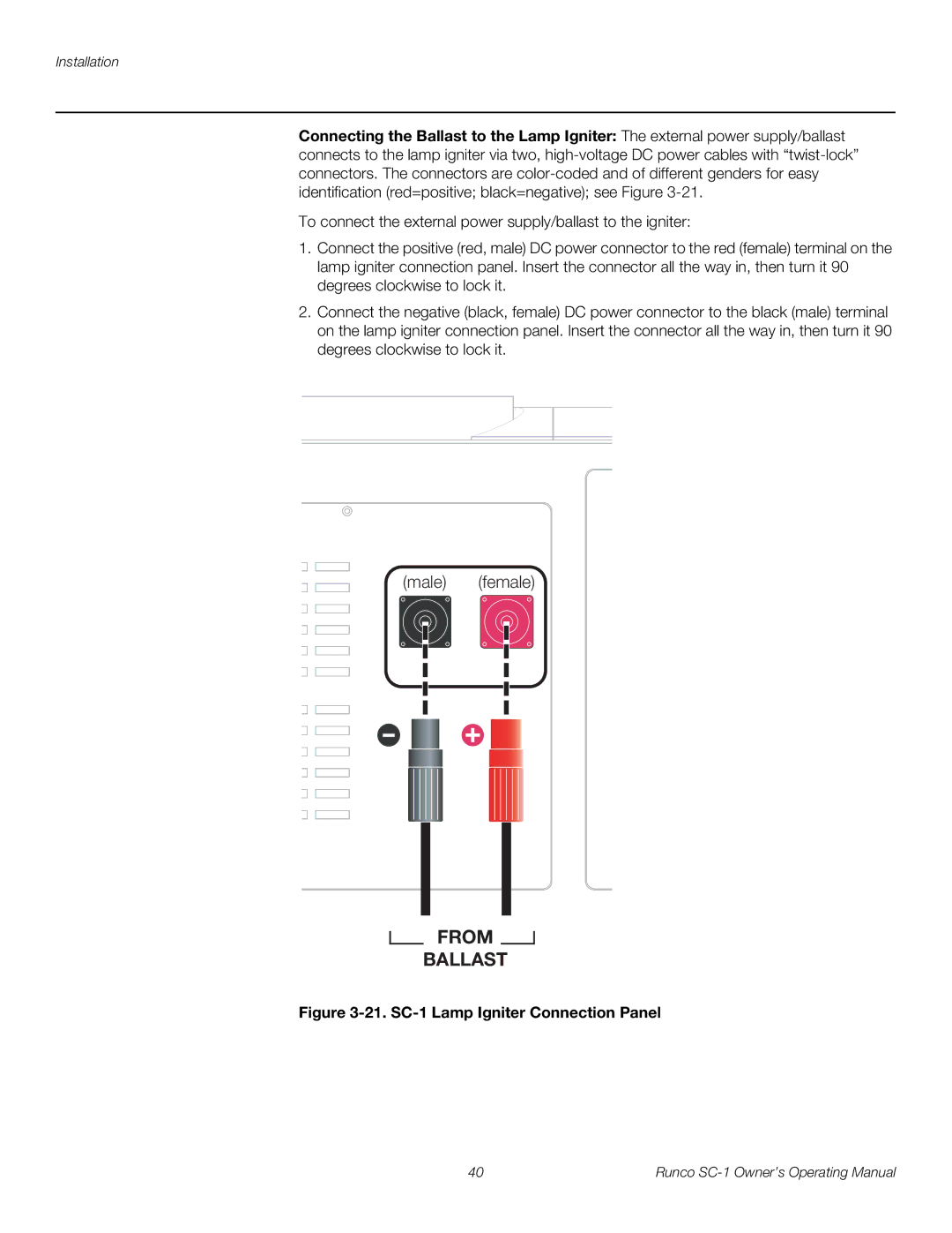 Runco SC-1 manual From Ballast 