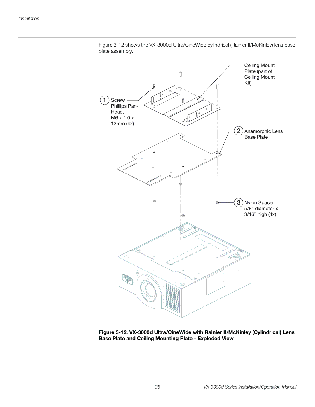 Runco VX-3000D operation manual Installation 