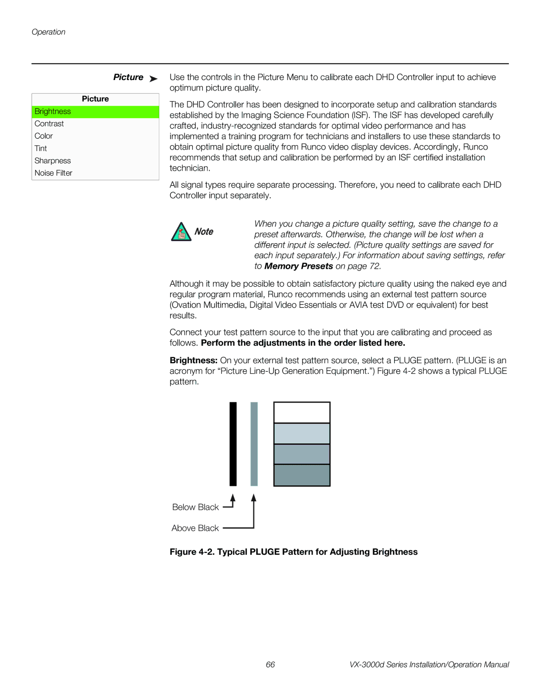 Runco VX-3000D operation manual Picture 