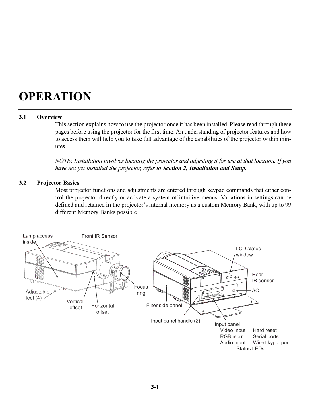 Runco VX-4C, VX-6C manual Overview, Projector Basics 