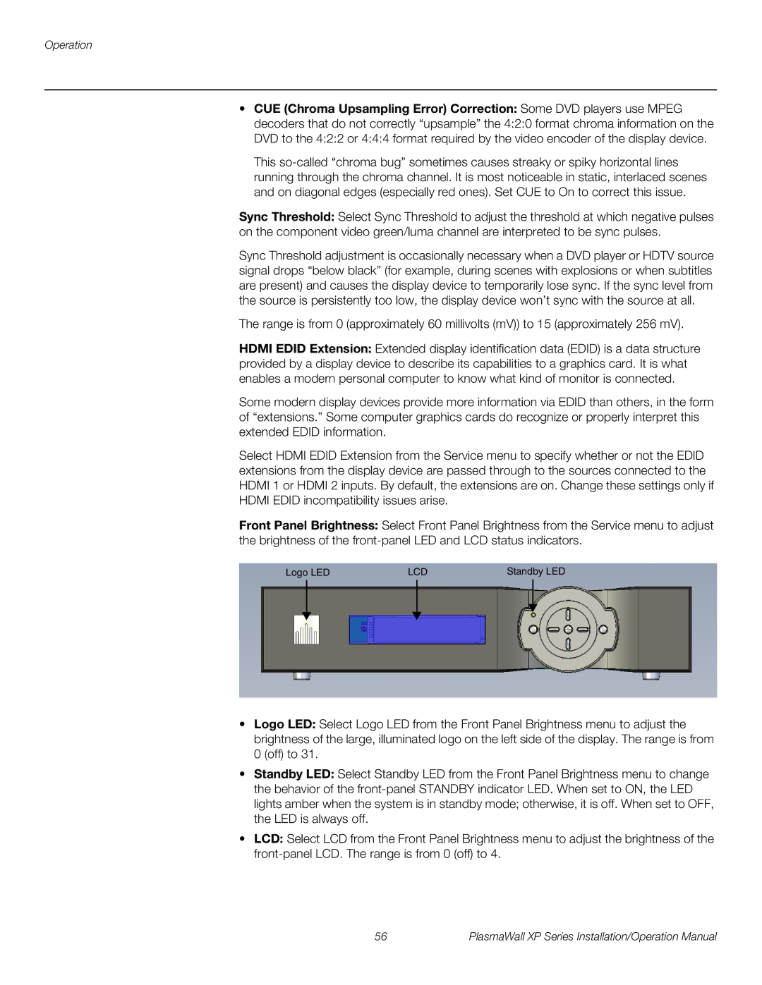 Runco XP-50DHD, XP-103DHD, XP-OPAL65DHD, XP-OPAL50DHD operation manual Lcd 