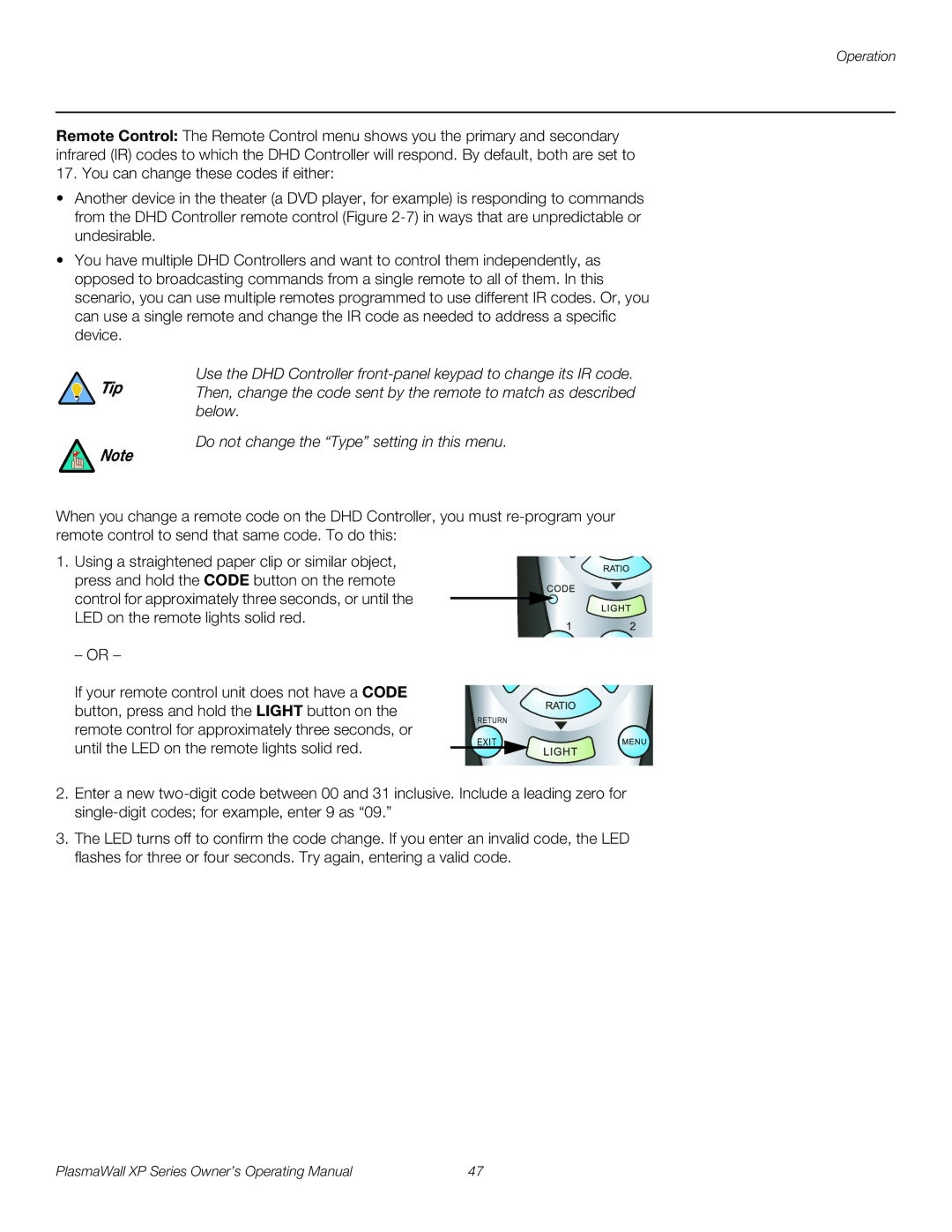 Runco XP-50DHD, XP-50DHDxa, XP-65DHD, XP-65DHDxa, XP-103DHD manual Exit 