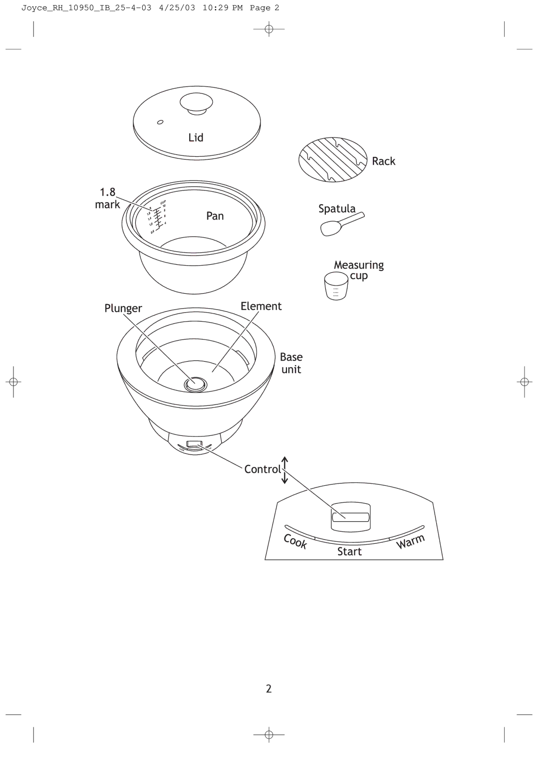 Russell Hobbs JOYCE_RH_10950_IB_25-4-03 manual JoyceRH10950IB25-4-03 4/25/03 1029 PM 