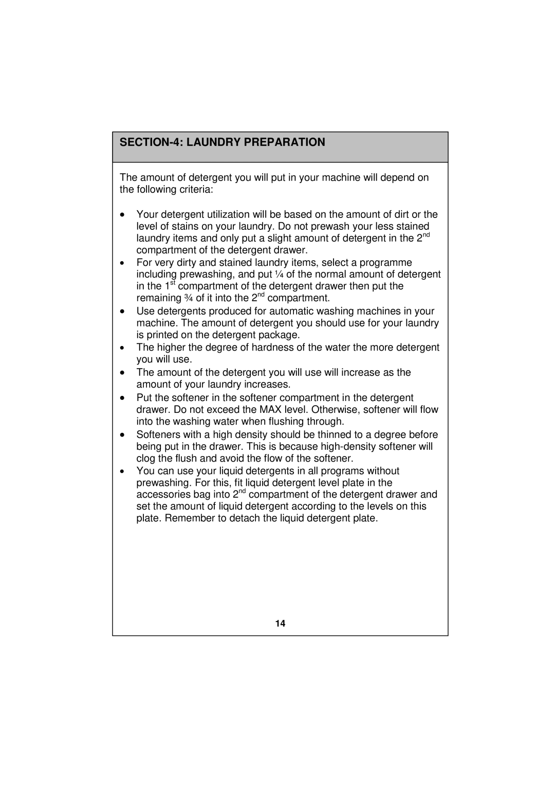 Russell Hobbs RH1247S, RH1247B, RH1247W instruction manual Laundry Preparation 