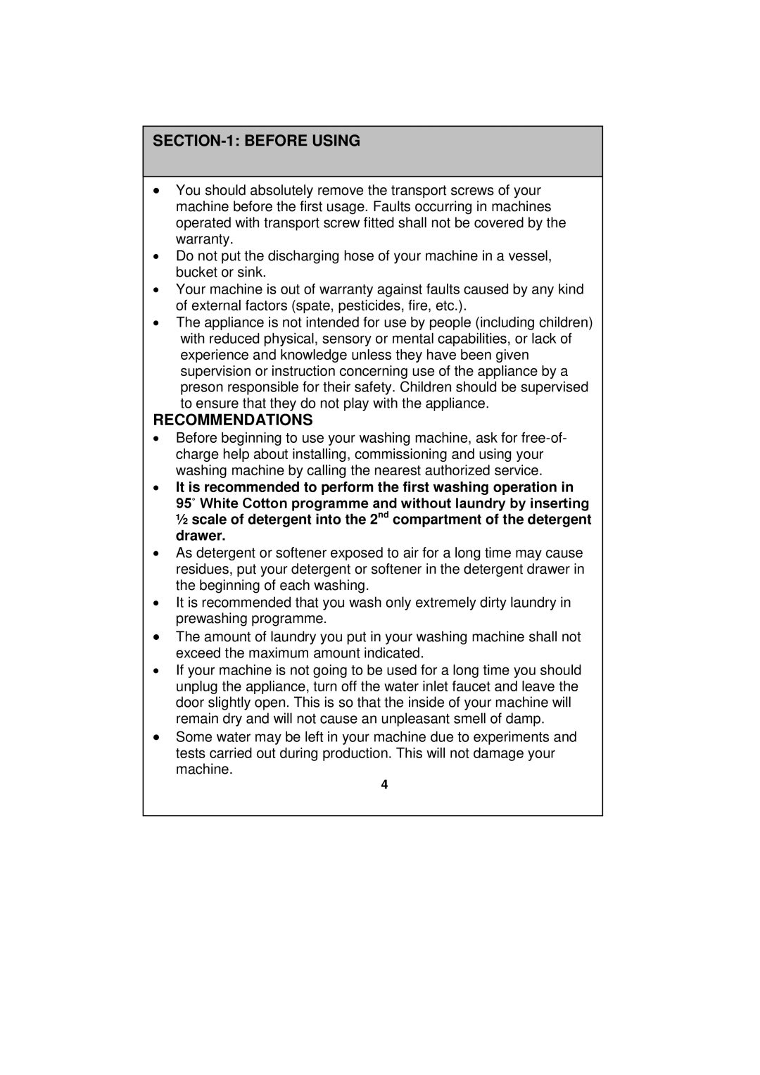 Russell Hobbs RH1247W, RH1247B, RH1247S instruction manual Before Using, Recommendations 