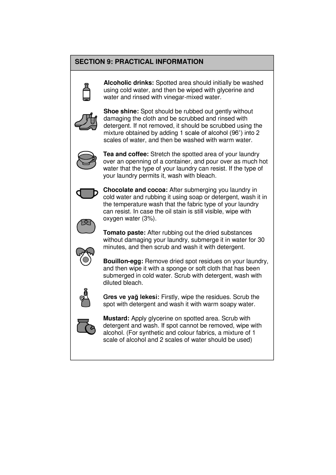 Russell Hobbs RH1247W, RH1247B, RH1247S instruction manual Practical Information 