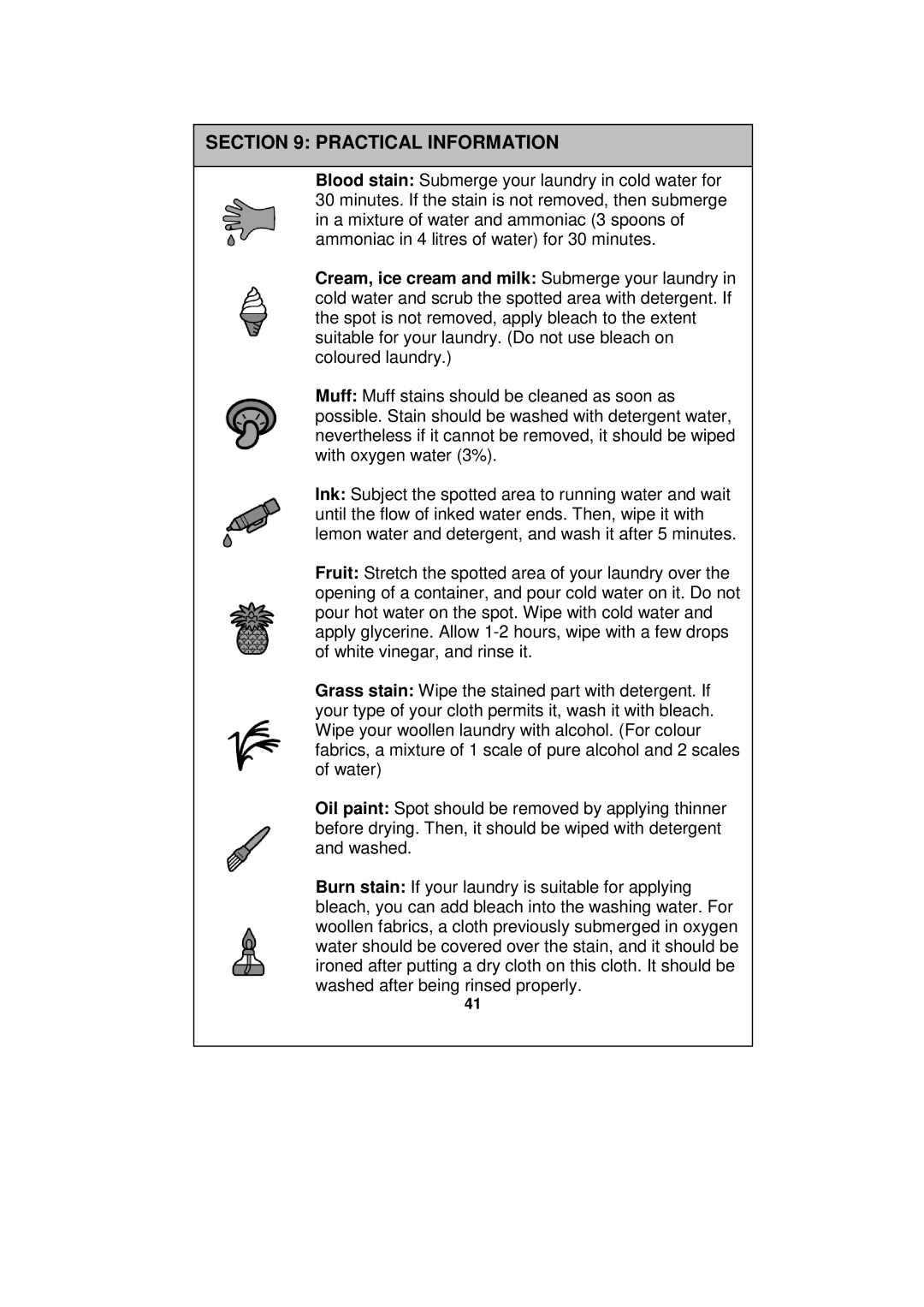 Russell Hobbs RH1247S, RH1247B, RH1247W instruction manual Practical Information 