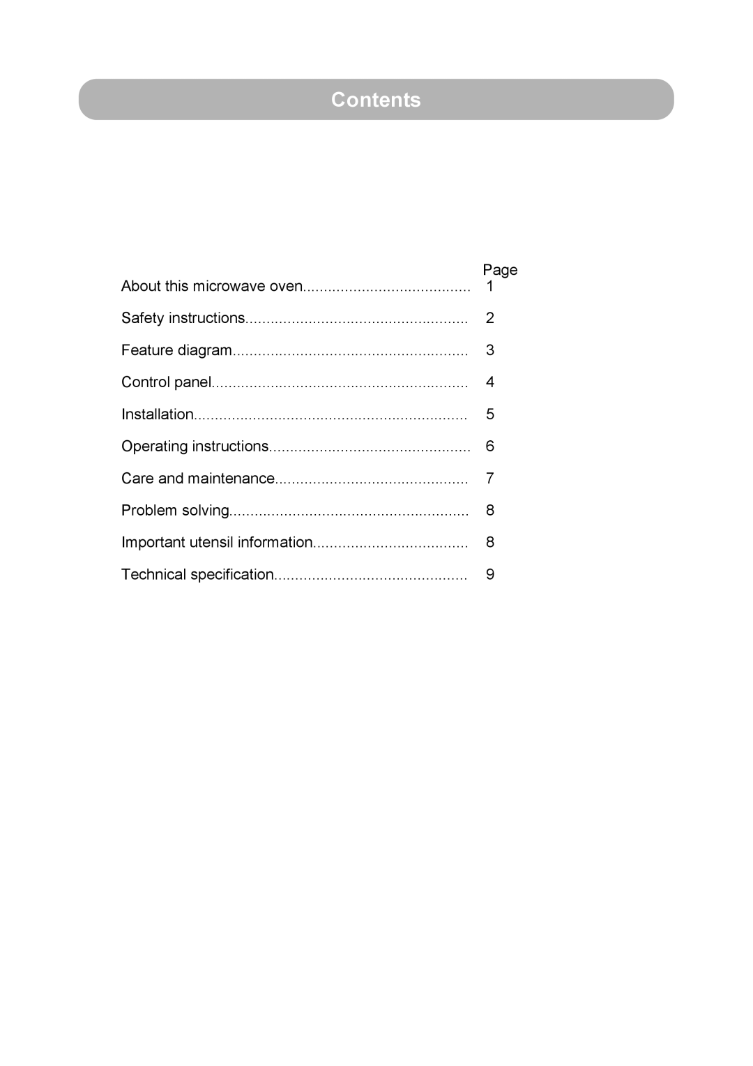 Russell Hobbs RHM1709 user manual Contents 