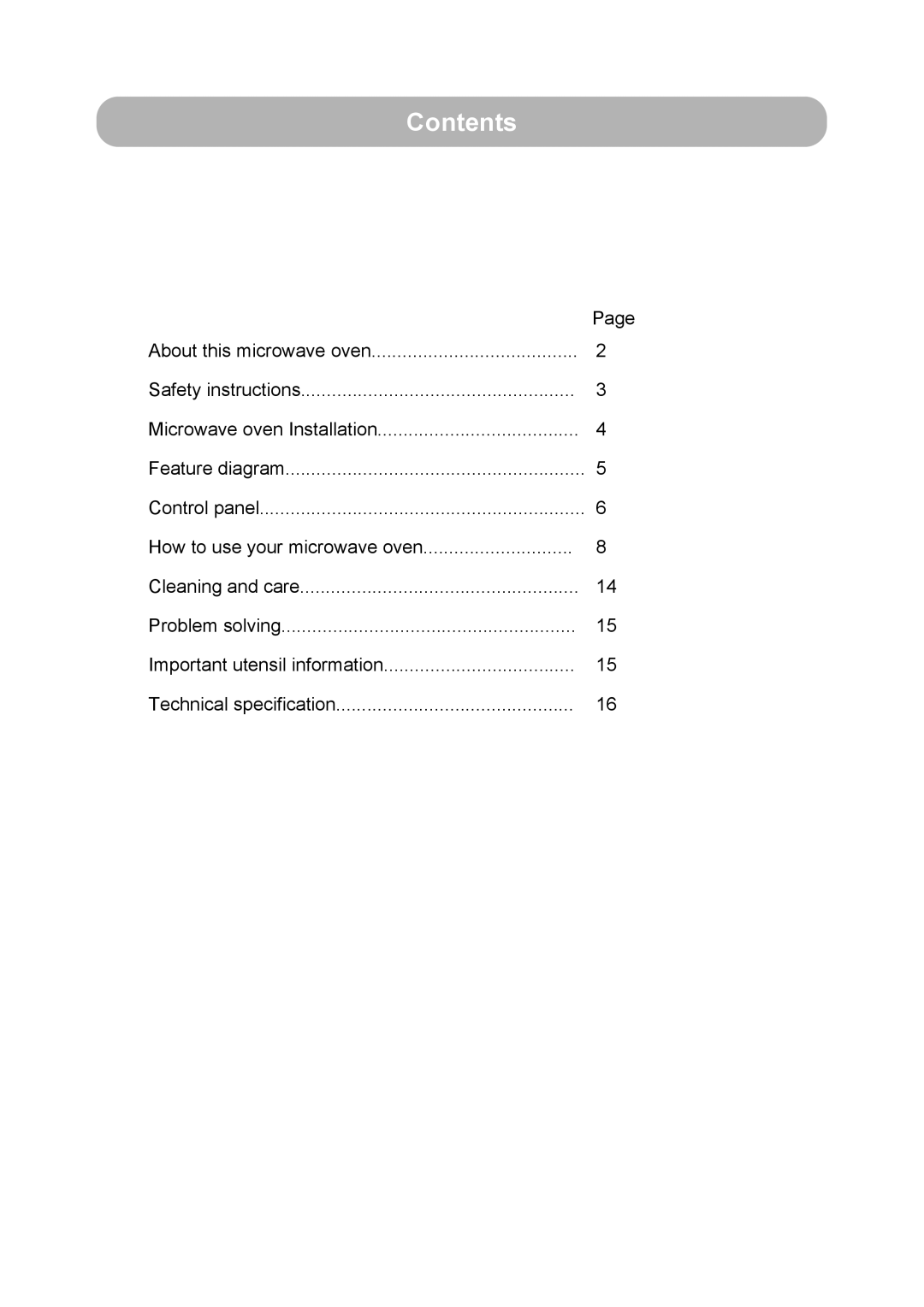 Russell Hobbs RHM1712 user manual Contents 