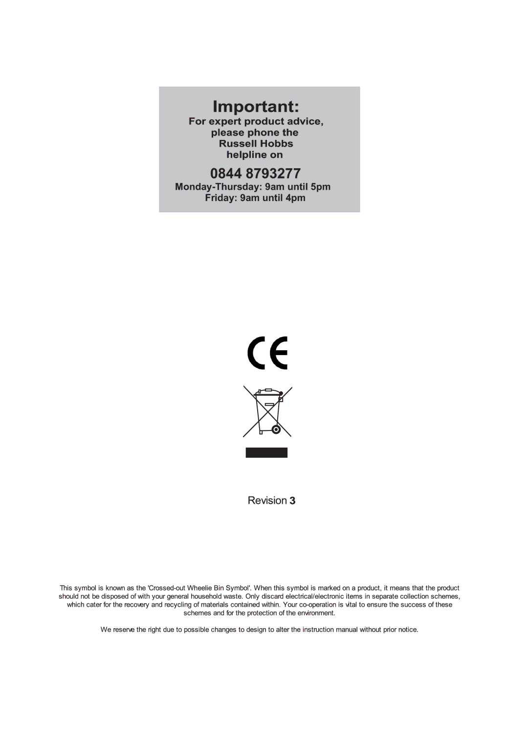 Russell Hobbs RHM1714B user manual 0844 