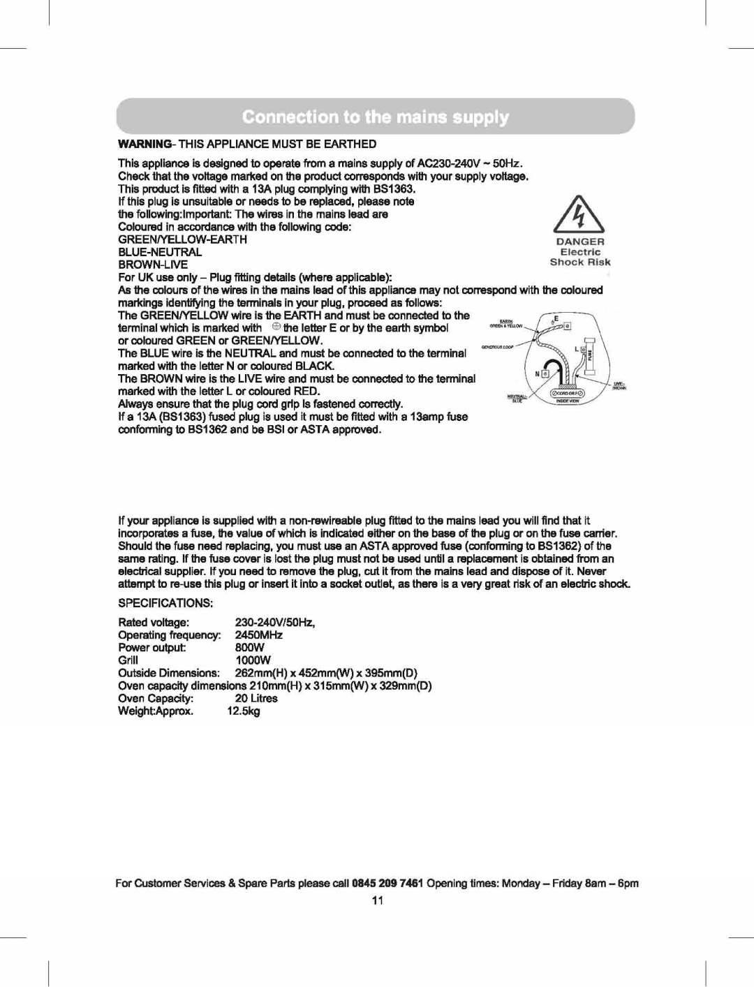 Russell Hobbs RHM2013-G manual 