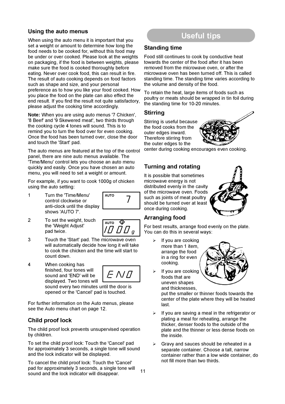 Russell Hobbs RHM2013 user manual Useful tips 