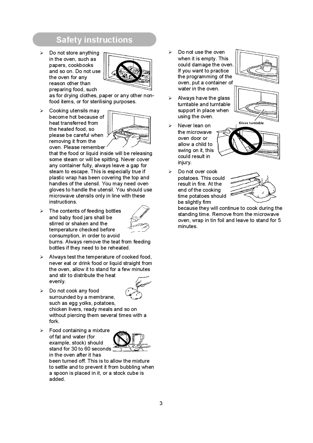 Russell Hobbs RHM2013 user manual Safety instructions 