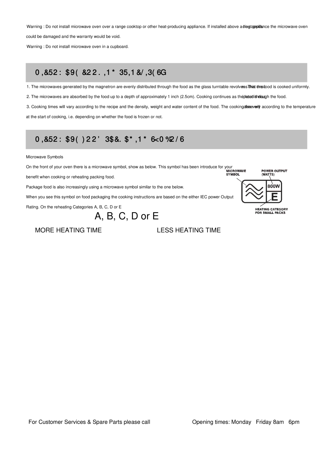 Russell Hobbs RHM2018 instruction manual 52$9&22.,1*35,1&/,36G, 52$9223$&.$*,1*60%2/6 