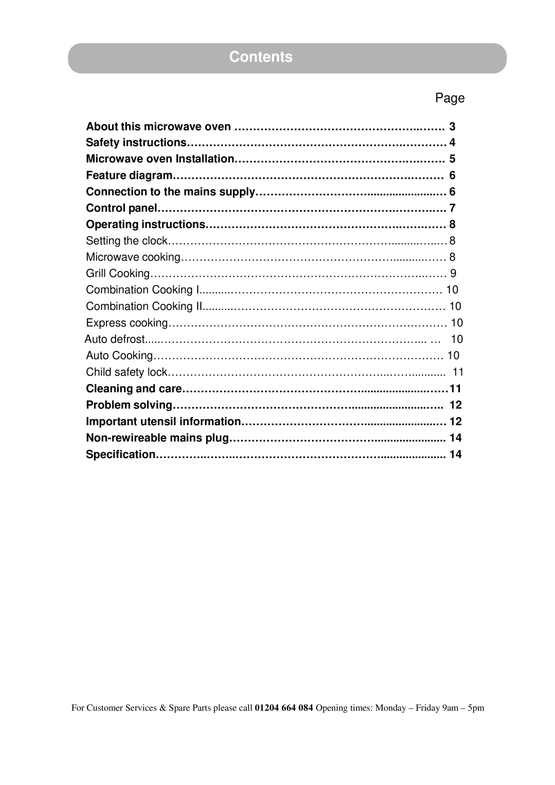 Russell Hobbs RHM2308 manual Contents 