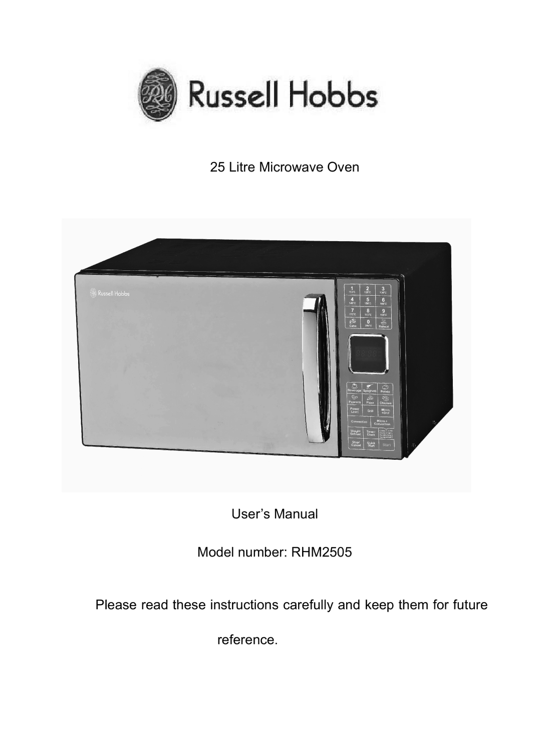 Russell Hobbs RHM2505 user manual 