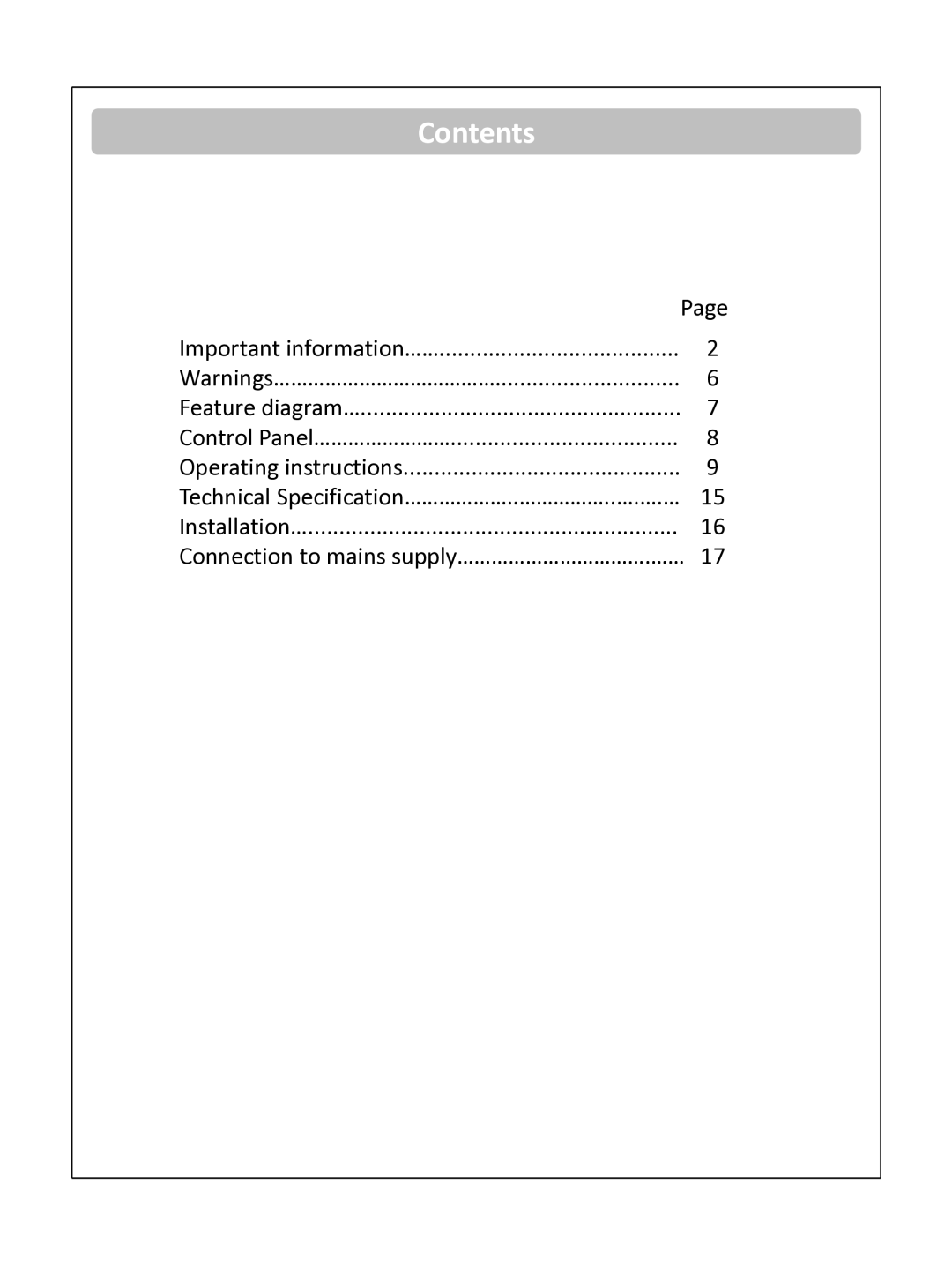 Russell Hobbs RHVTD300B instruction manual Contents 