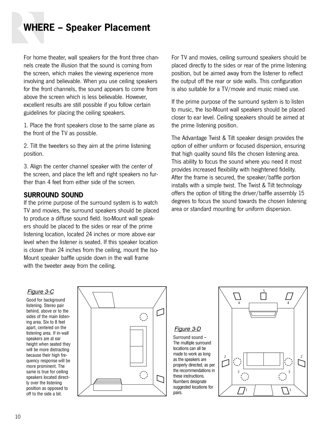 Russound Advantage Series owner manual Surround Sound 