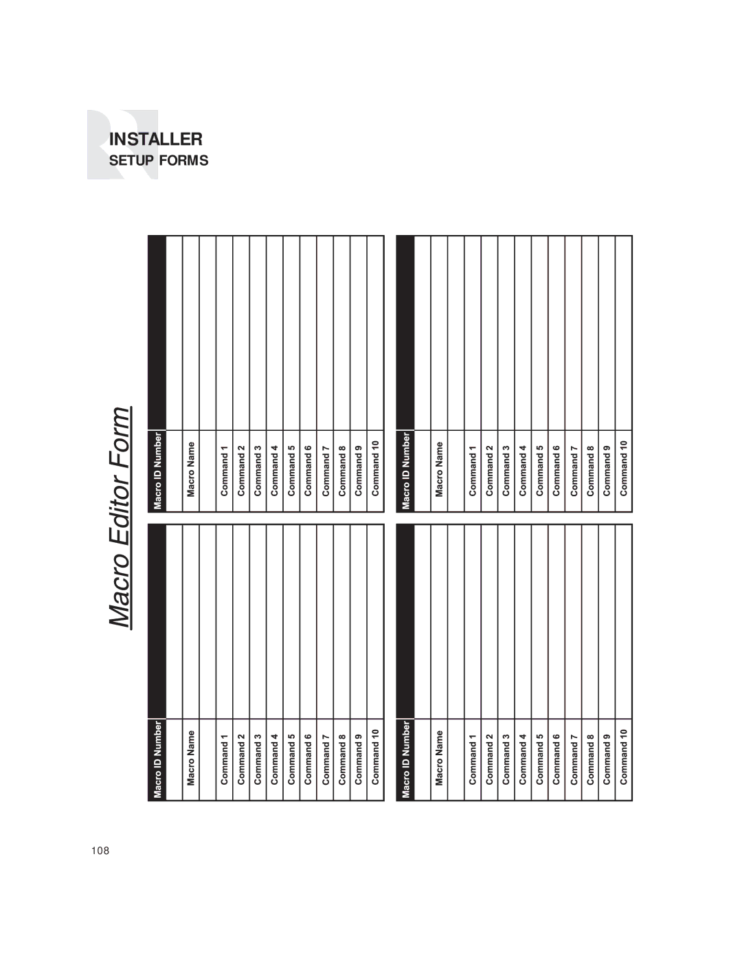 Russound CAM6.6T instruction manual 108 