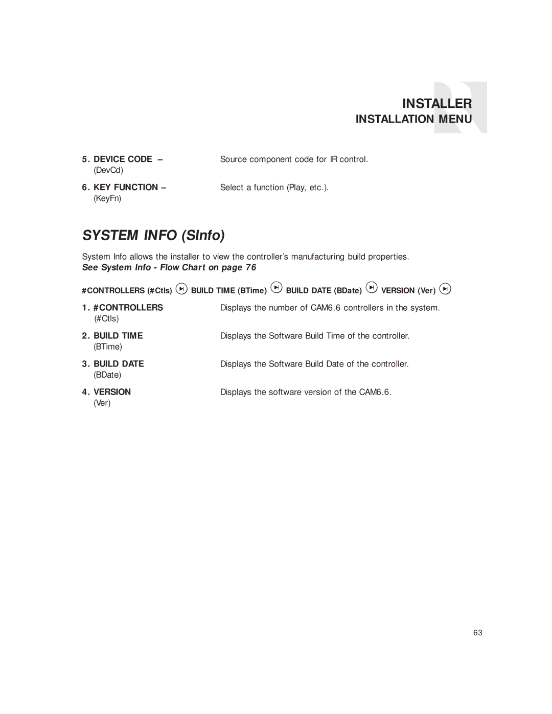 Russound CAM6.6T instruction manual #Controllers 