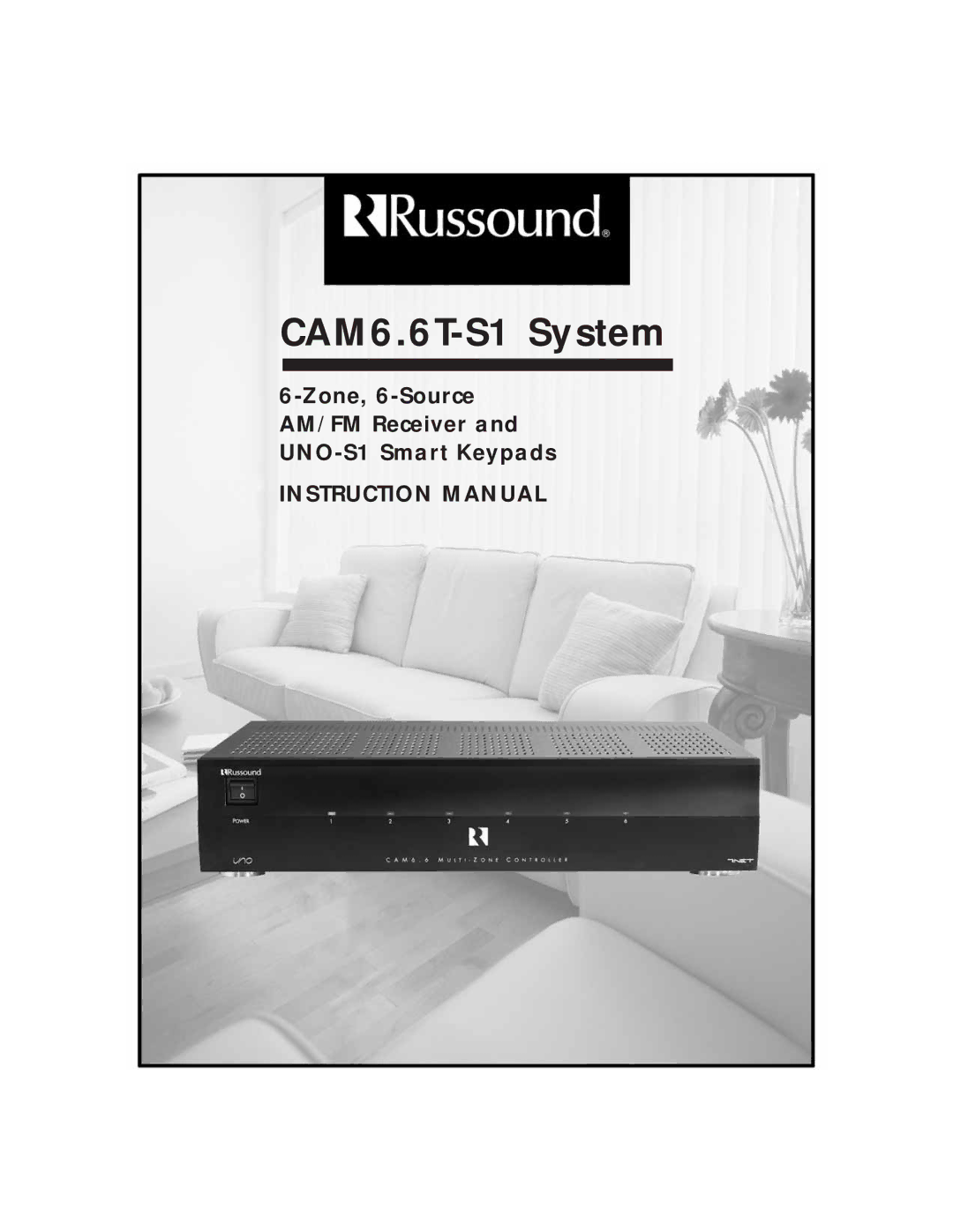 Russound instruction manual CAM6.6T-S1 System 