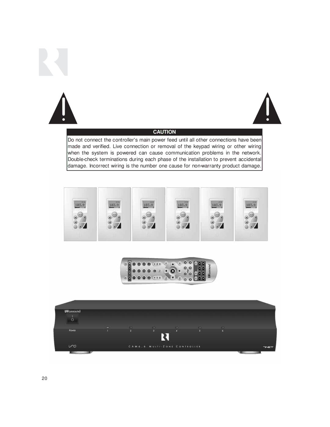 Russound CAM6.6T-S1 instruction manual 