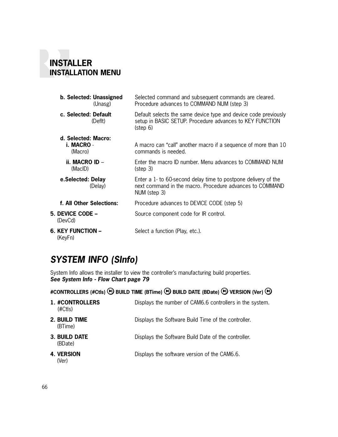 Russound CAM6.6X-S1/S2 instruction manual #Controllers 