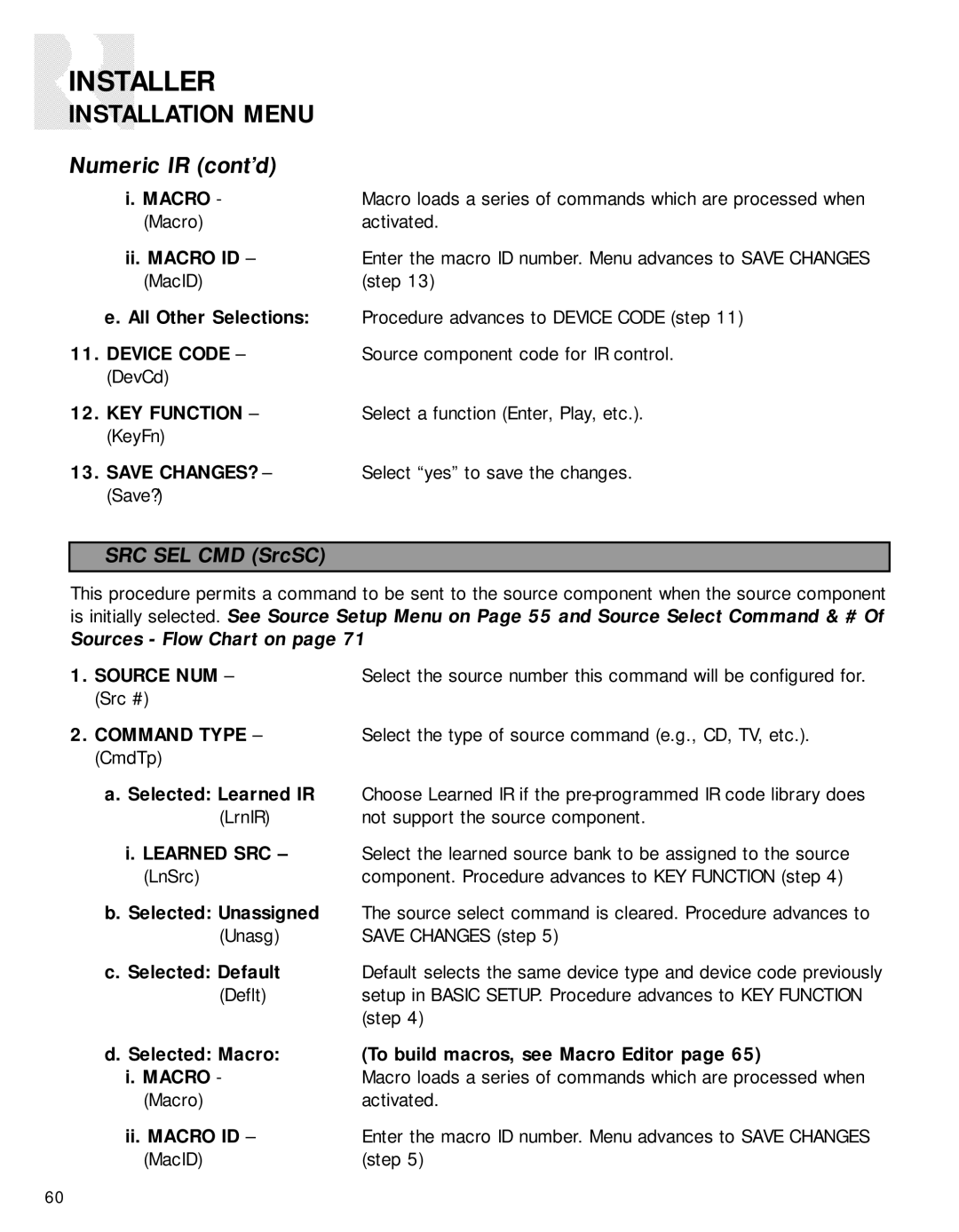 Russound CAV6.6-S2 instruction manual Macro, Save CHANGES? 