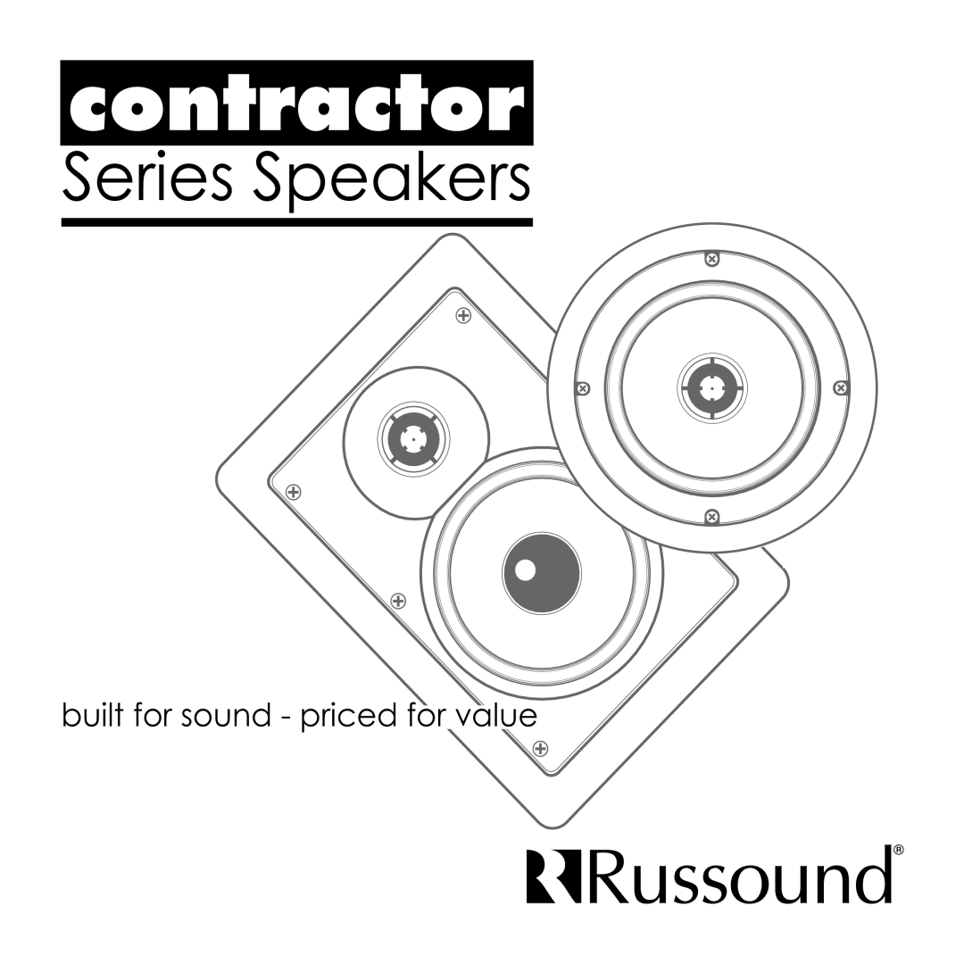 Russound Contractor Series manual Built for sound priced for value 