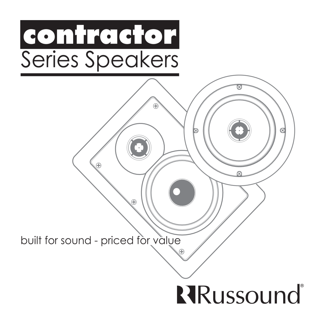 Russound Contractor Series manual built for sound - priced for value 