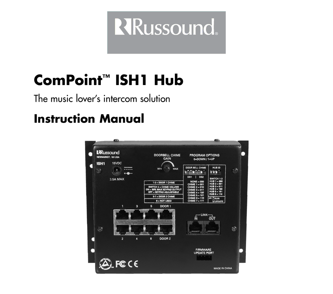 Russound instruction manual ComPoint ISH1 Hub 