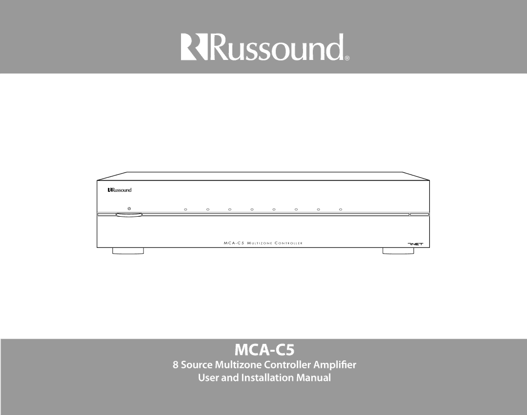 Russound MCA-C5 installation manual 