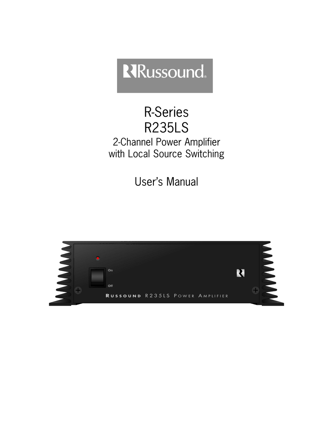 Russound R-Series user manual Series R235LS 