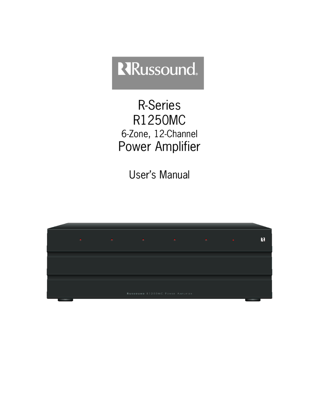 Russound user manual Series R1250MC, Power Amplifier 