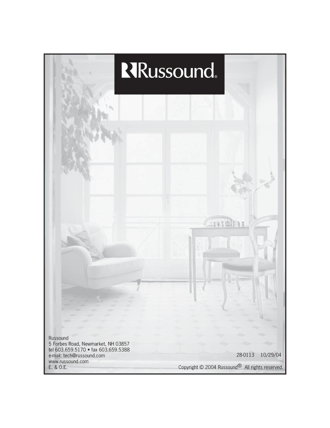 Russound SMS3 manual 