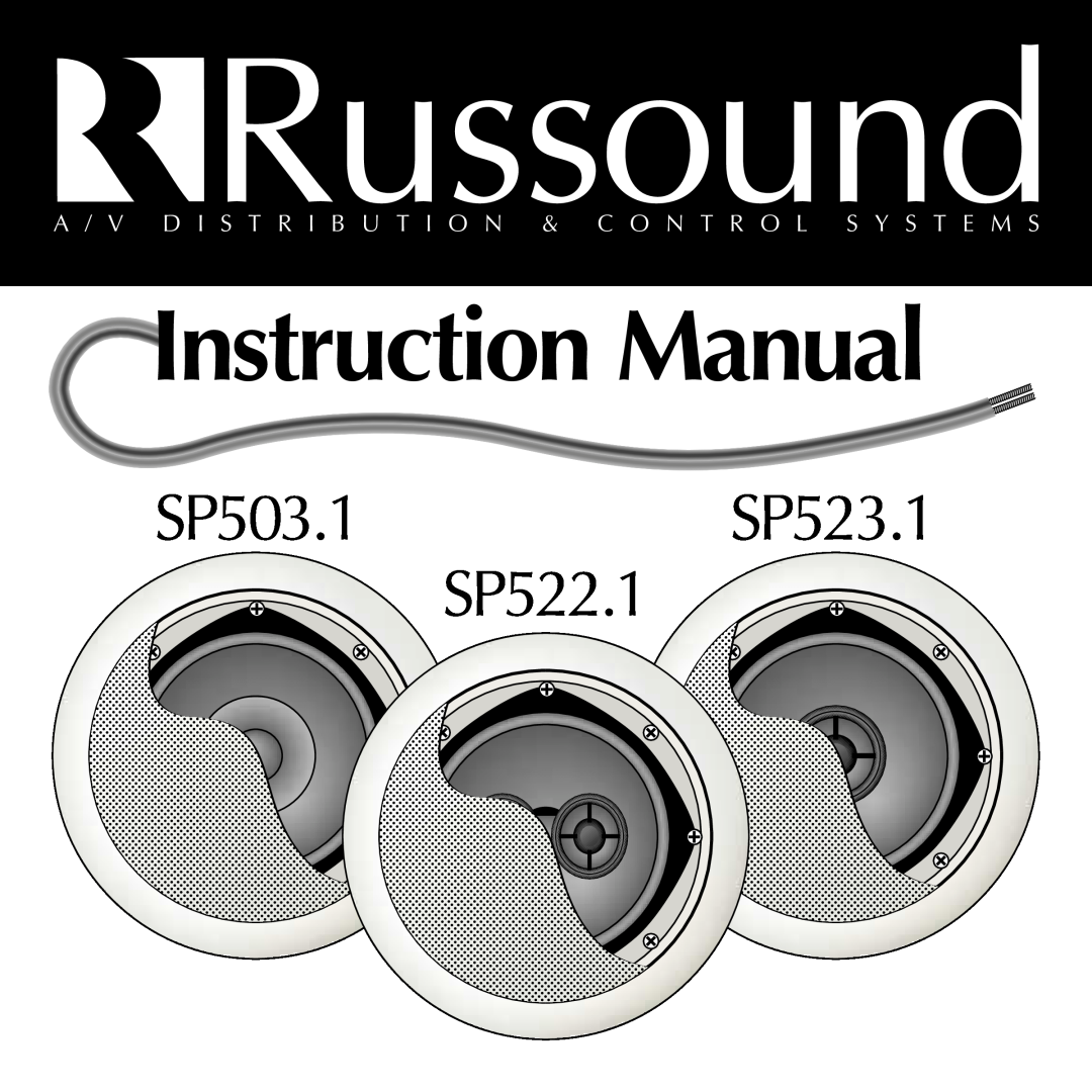 Russound instruction manual SP503.1SP523.1 SP522.1 