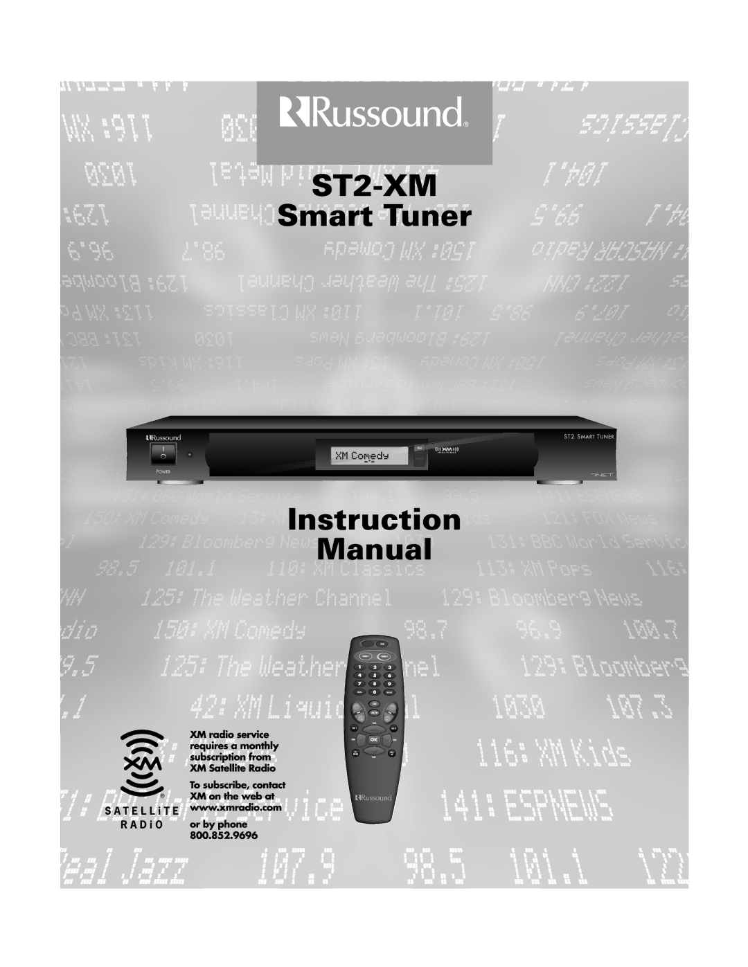 Russound ST2-XM manual 