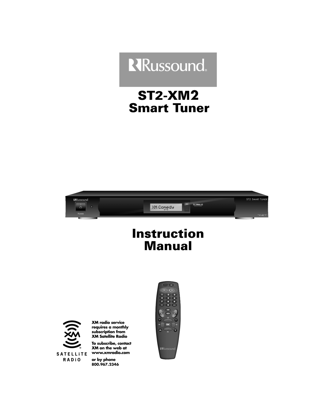 Russound ST2-XM2 manual 800.967.2346 