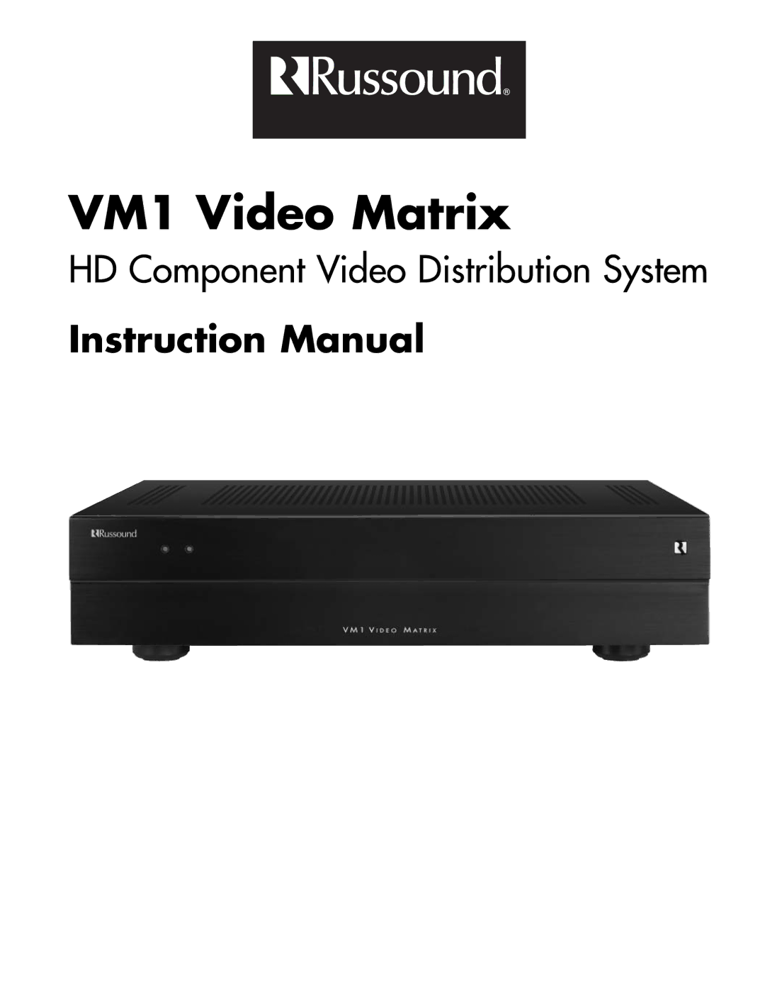 Russound manual VM1 Video Matrix 