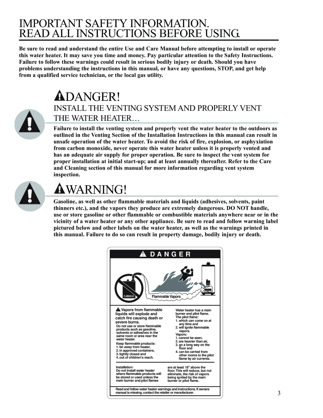 Ruud AP13370-2 installation instructions N G E R 