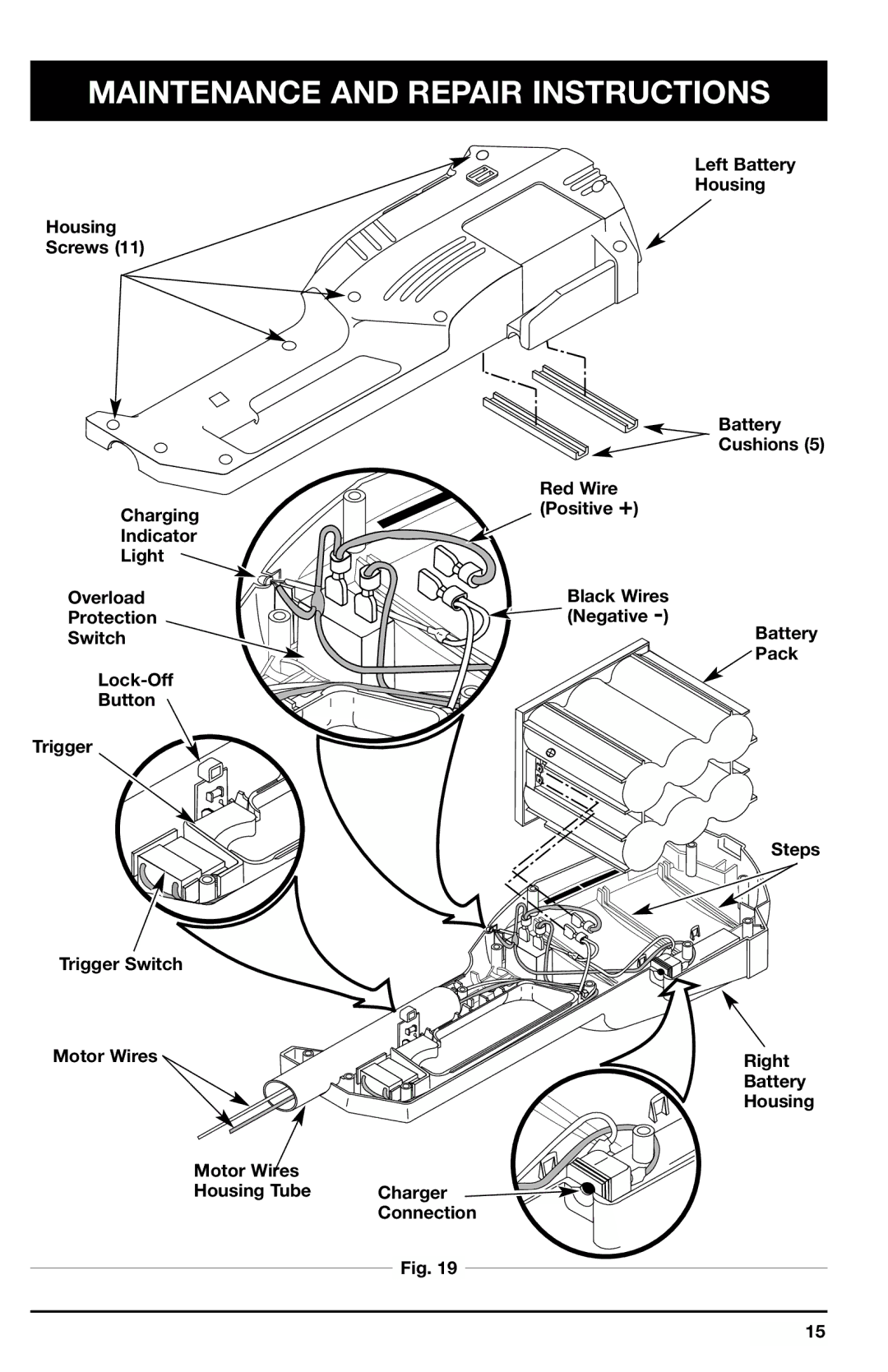 Ryobi 150r manual Maintenance and Repair Instructions 