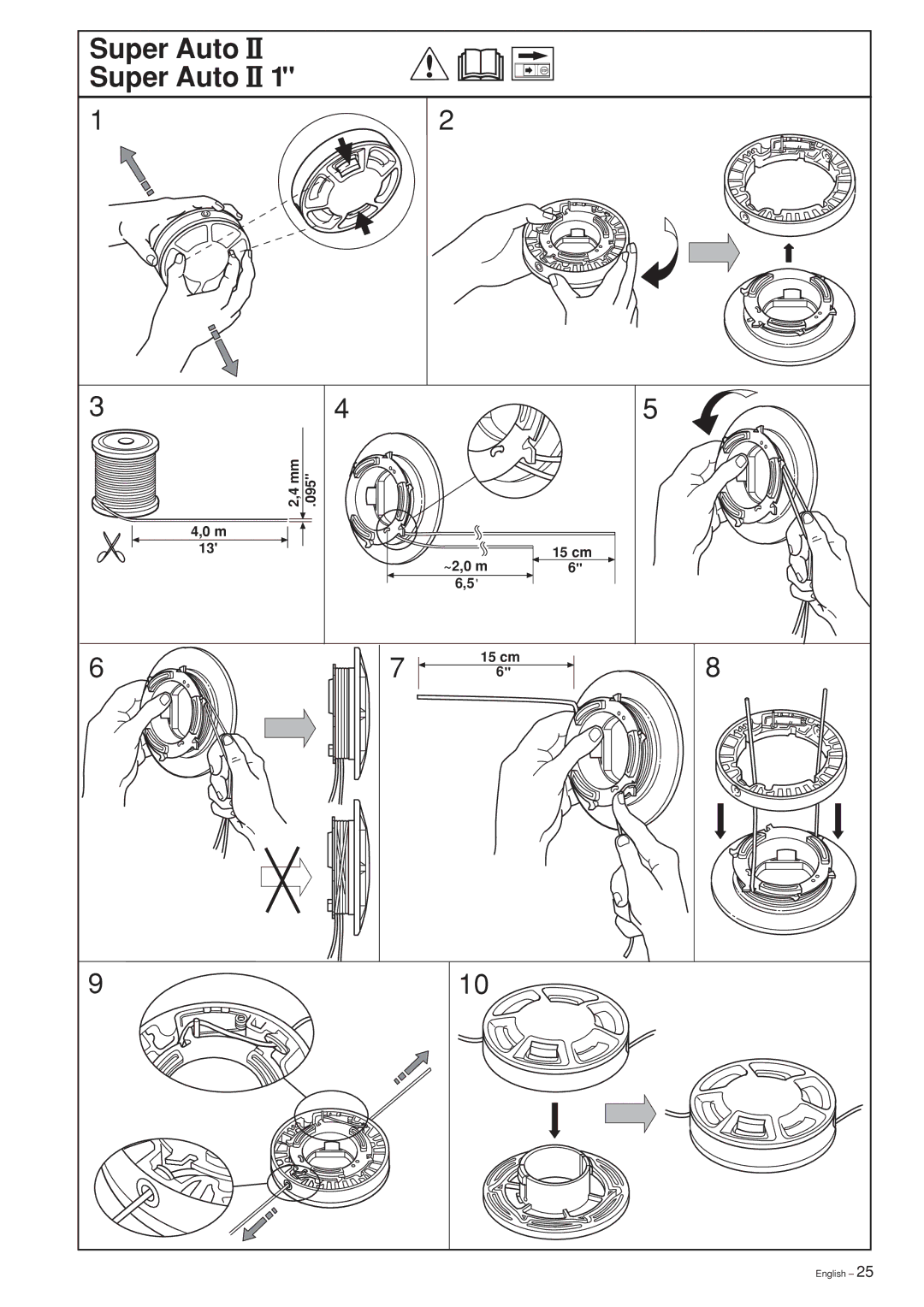 Ryobi 240RJ manual Super Auto Super Auto II 