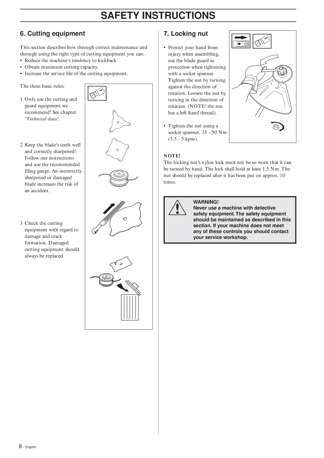 Ryobi 240RJ manual Safety Instructions 