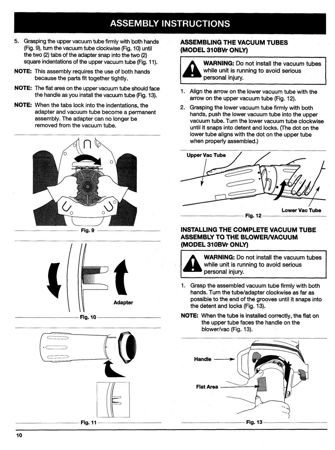 Ryobi 310BVr, 280r manual 