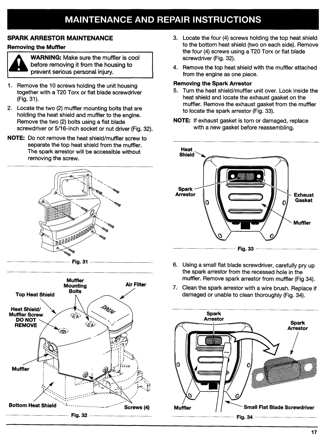 Ryobi 280r, 310BVr manual 