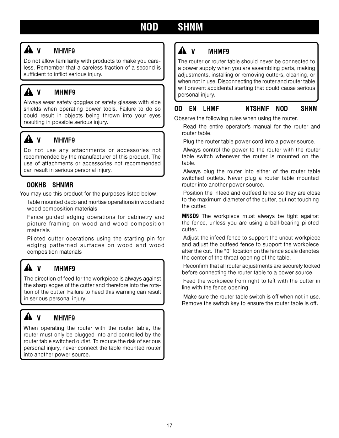 Ryobi A25RT02 manual Applications, Performing a Routing Operation 