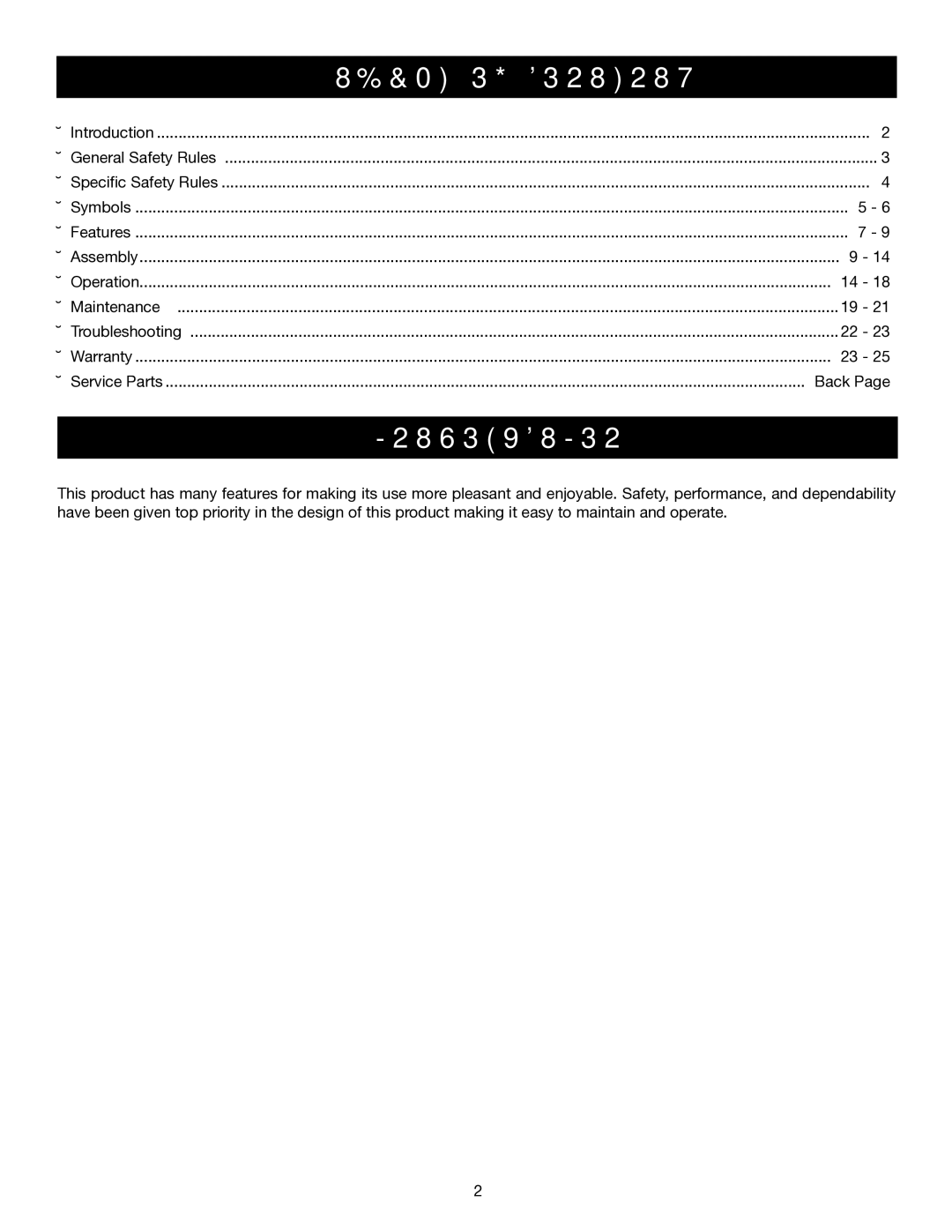 Ryobi SS30 RY30140, BC30 RY30160, CS30 RY30120 manual Introduction, Table of Contents 