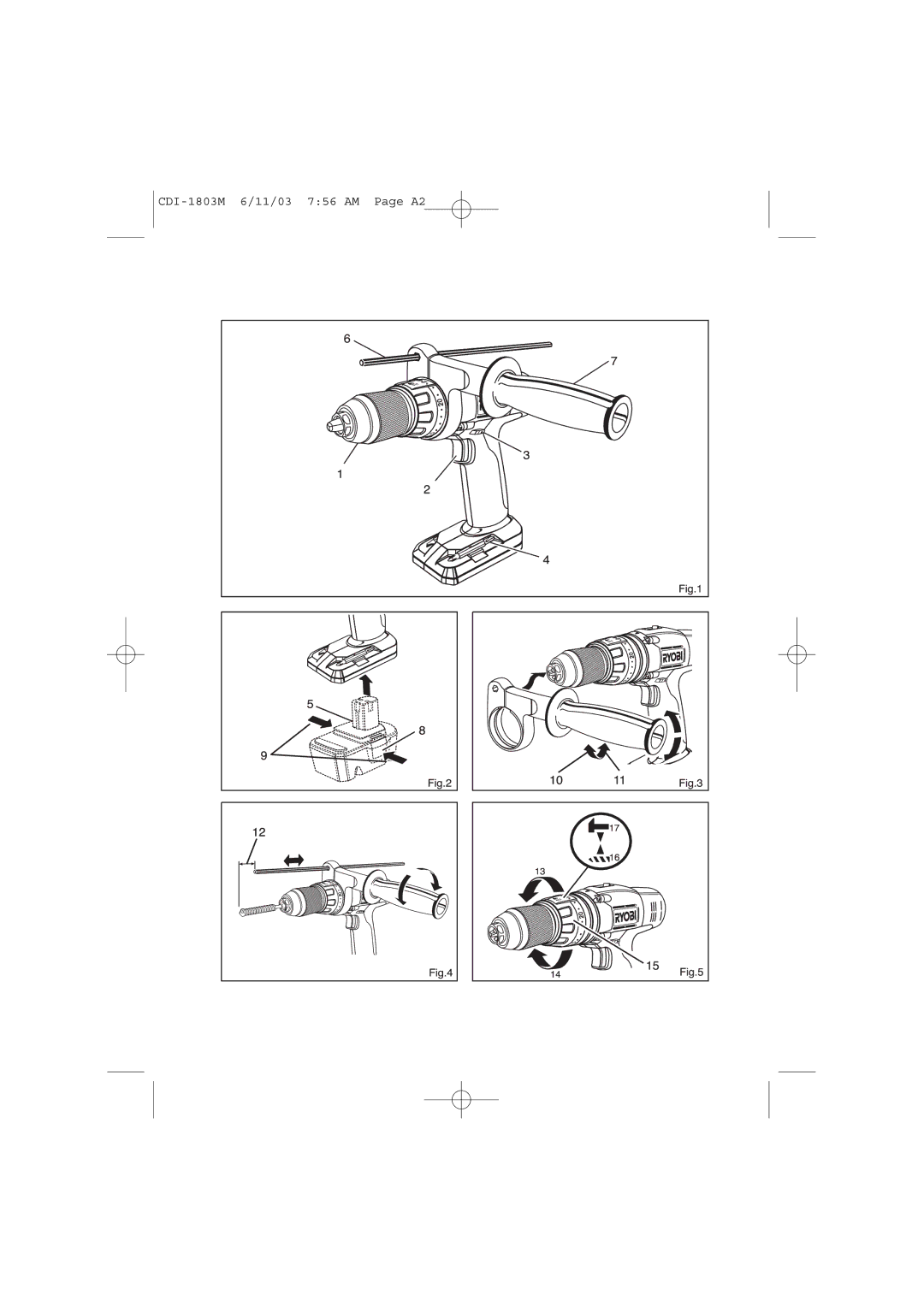 Ryobi manuel dutilisation CDI-1803M 6/11/03 756 AM Page A2 