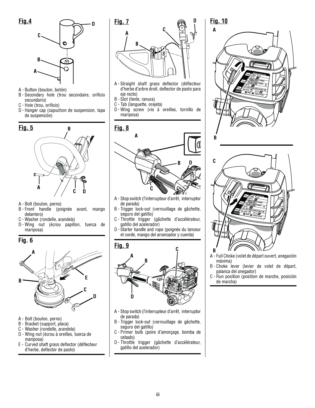 Ryobi SS26 RY28040, CS26 RY28020 manuel dutilisation Iii 