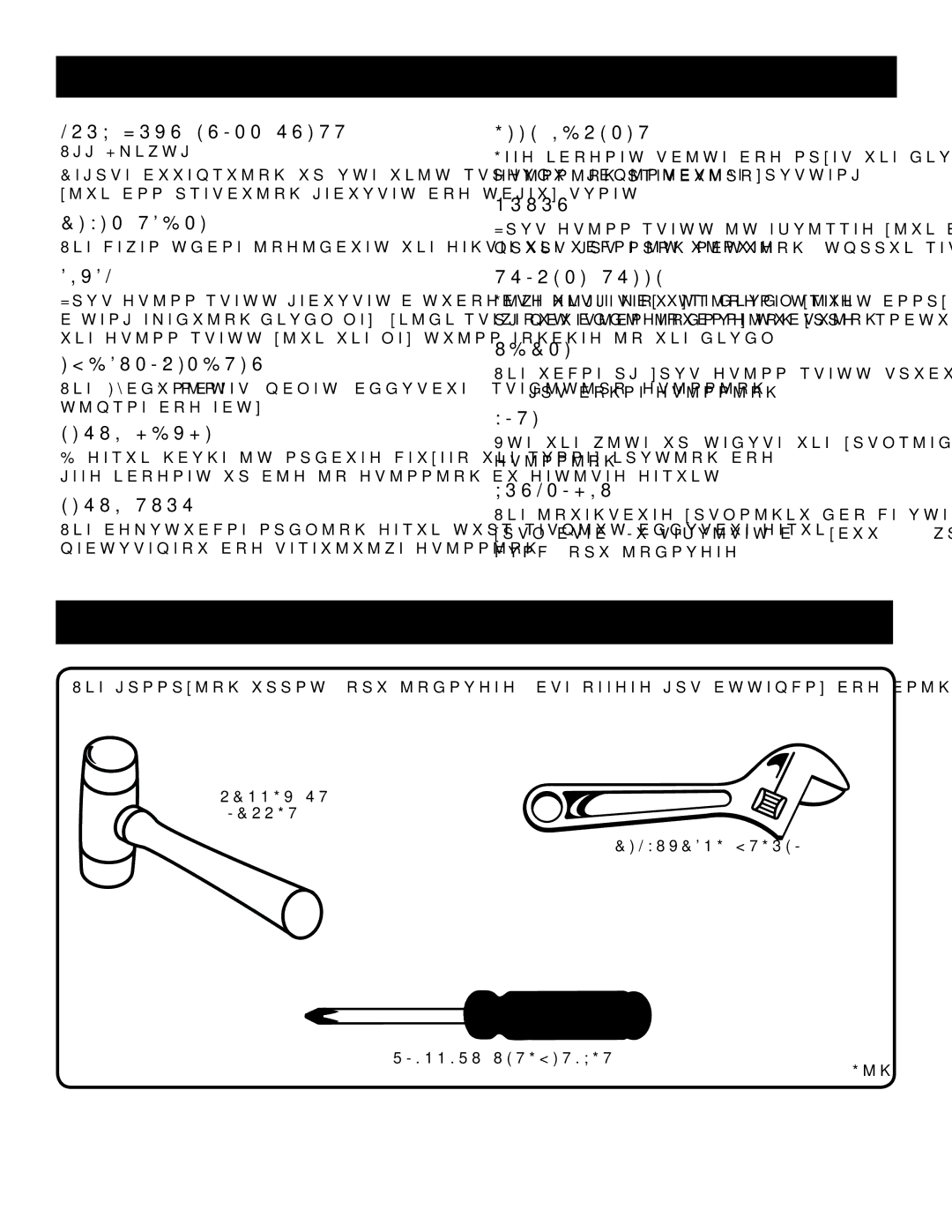 Ryobi DP102L manual Tools Needed 